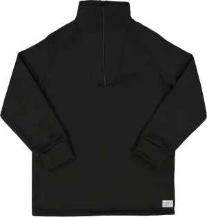 Men's Cold Weather Fleece-Lined Zip UP Thermal ECWCS Undershirt Top Winter Underwear Shirt