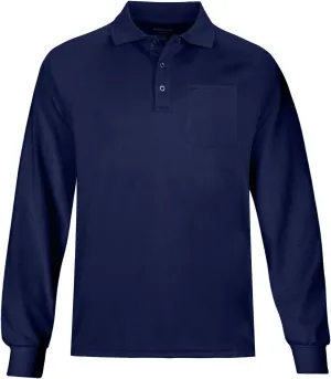 MOHEEN Men's Casual Solid Golf Shirts Outdoor Quick Dry Long Sleeve Moisture Wicking Performance Polo Shirt with Pocket