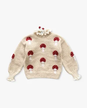 Mushrooms pullover | wheat