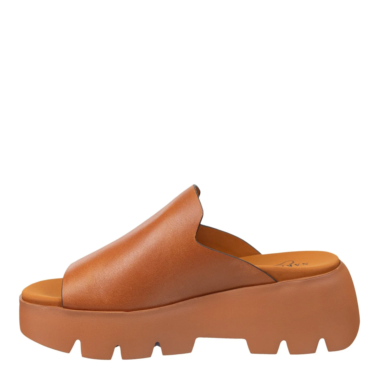 Naked Feet: DRIFT in CAMEL Platform Sandals
