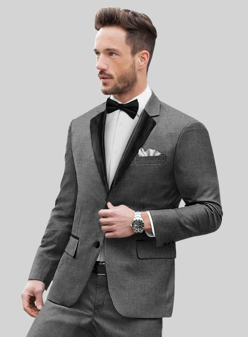 Napolean Gray Birdseye Wool Tuxedo Jacket