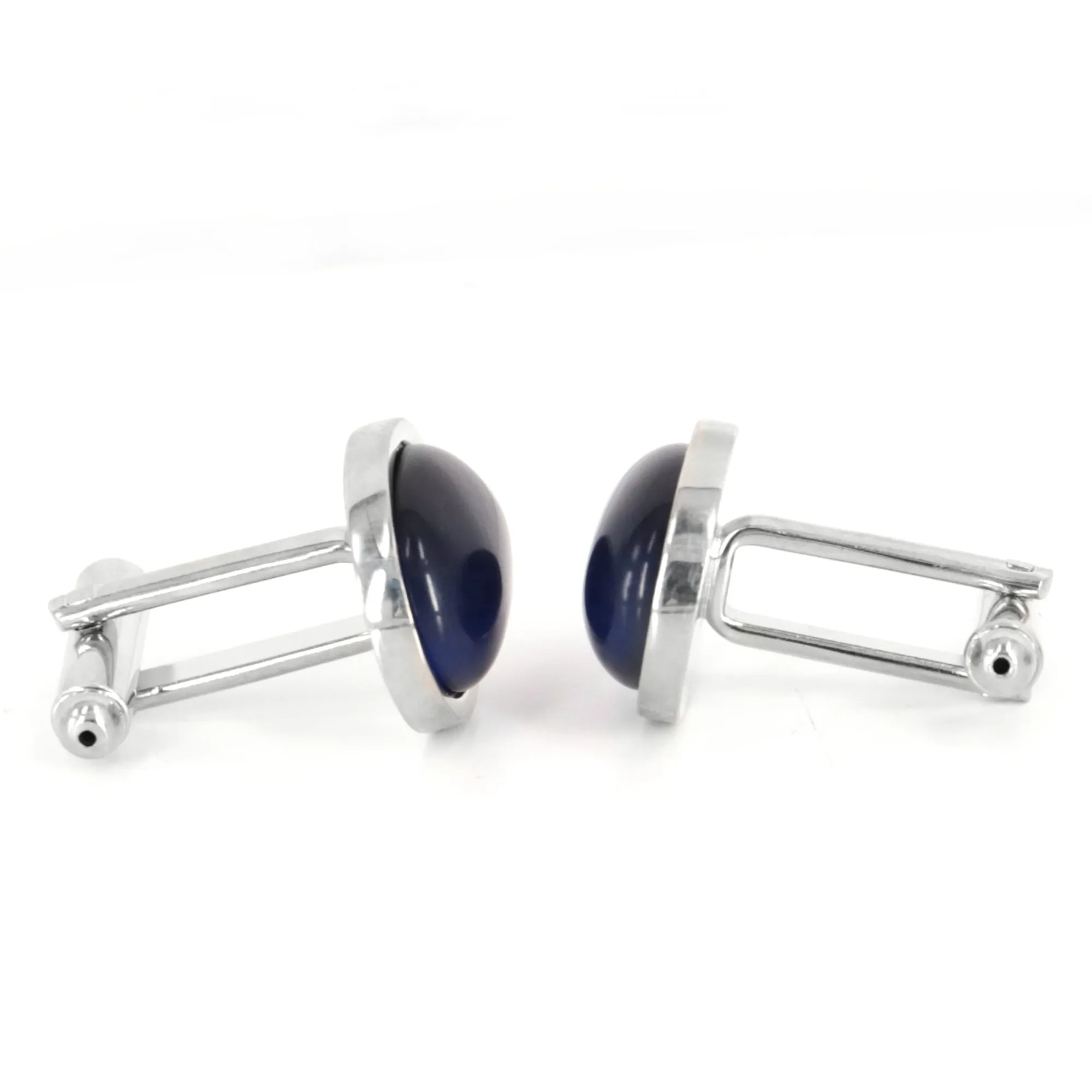 Oval Space Blue fiber optic Cufflinks (Online Exclusive)