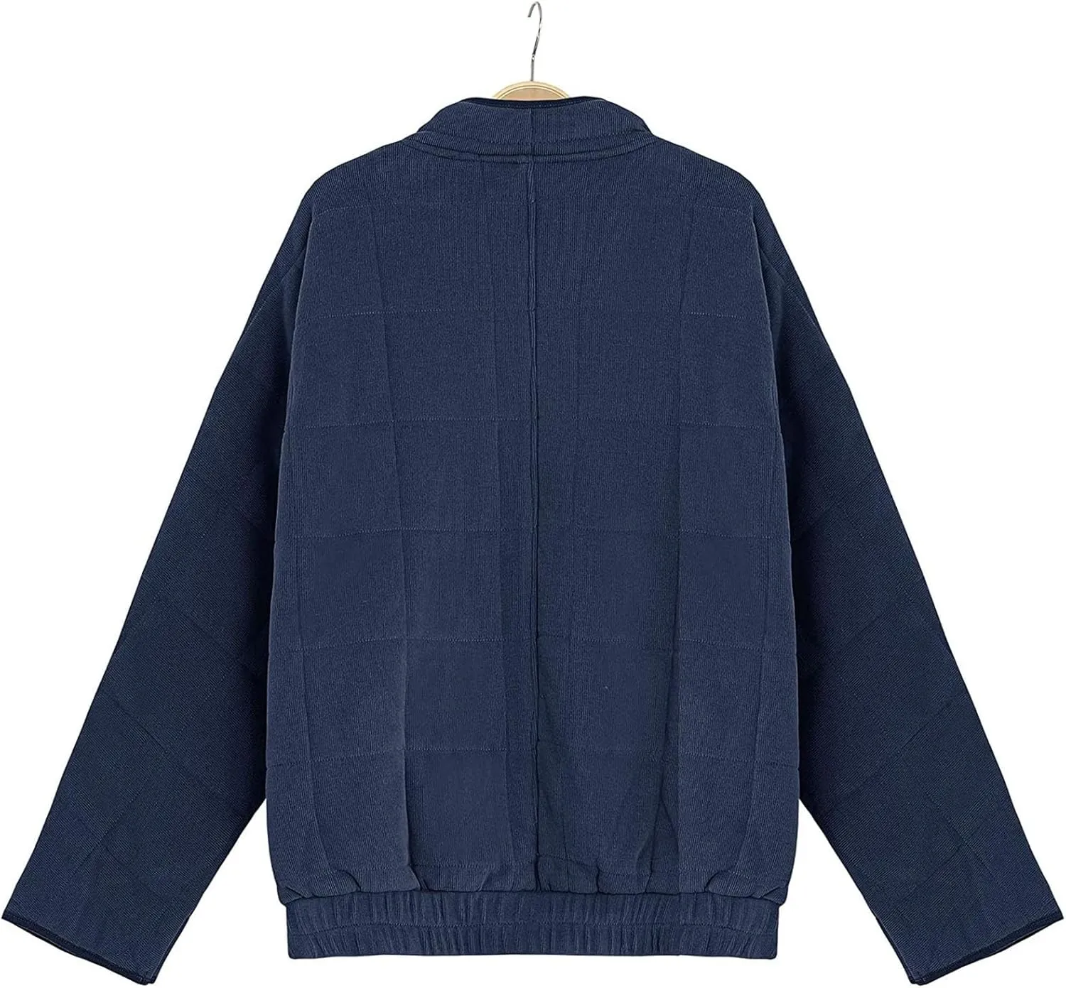 Quilted Jackets for Women Lightweight Dolman Sleeve Down Coats Zipper Padded Bomber Jackets Outwear with Pocket