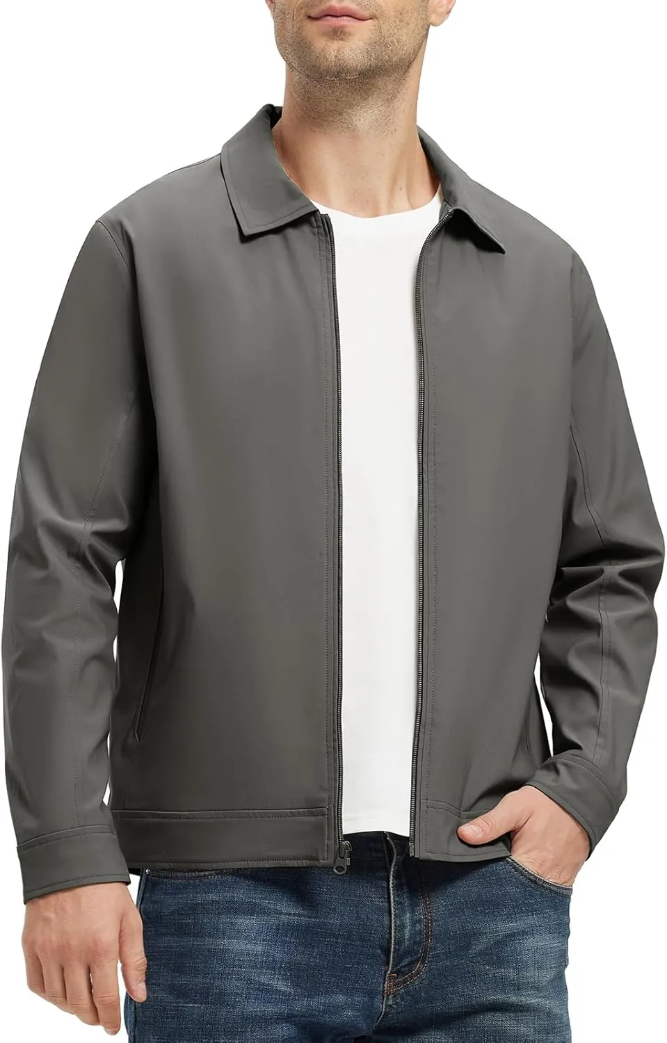 Rdruko Men's Light Jackets Windbreaker Spring Fall Lightweight Jackets Caual Stylish Jacket with Pockets