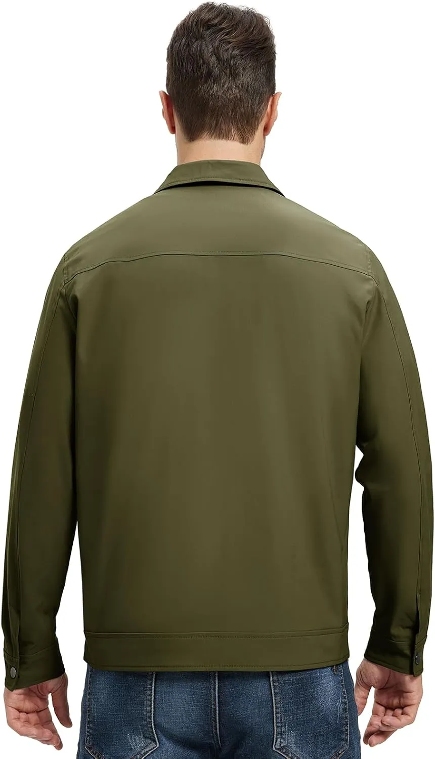 Rdruko Men's Light Jackets Windbreaker Spring Fall Lightweight Jackets Caual Stylish Jacket with Pockets