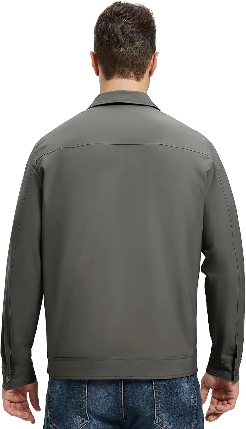 Rdruko Men's Light Jackets Windbreaker Spring Fall Lightweight Jackets Caual Stylish Jacket with Pockets