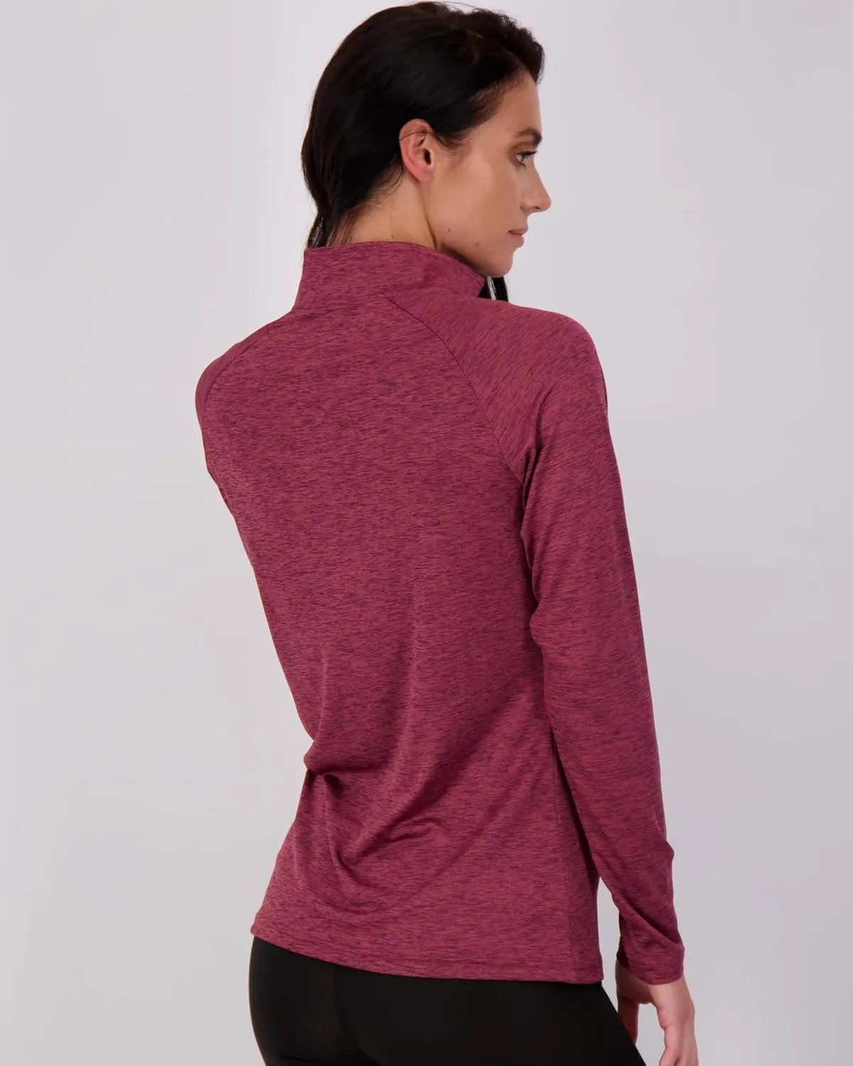 Real Essentials 3 Pack: Womens Dry-Fit Long Sleeve Quarter Zip & Full Zip Up Hoodie Workout Jacket (Available in Plus)