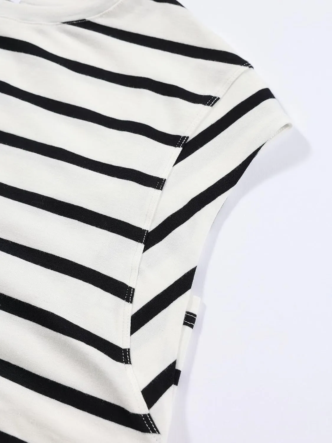 REORIA Womens Summer Cap Sleeve Cotton Tank Tops 2025 Fashion Outfits Loose Fit Dressy Basic Tees Shirts
