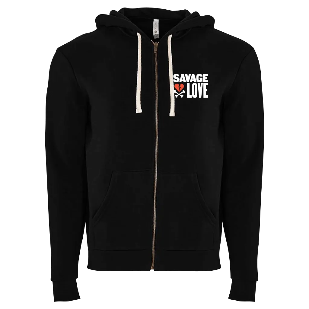 Savage Love Black Premium Zip Hoodie