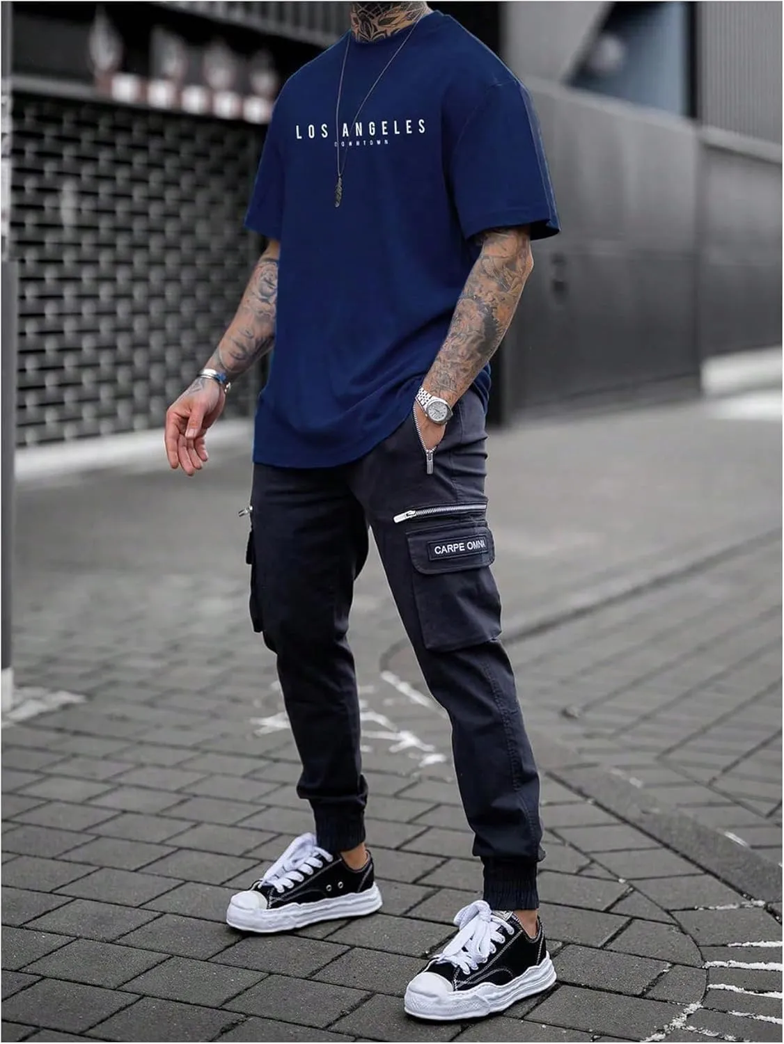 SOLY HUX Men's Letter Graphic Tees T Shirts Round Neck Short Sleeve Summer Tops