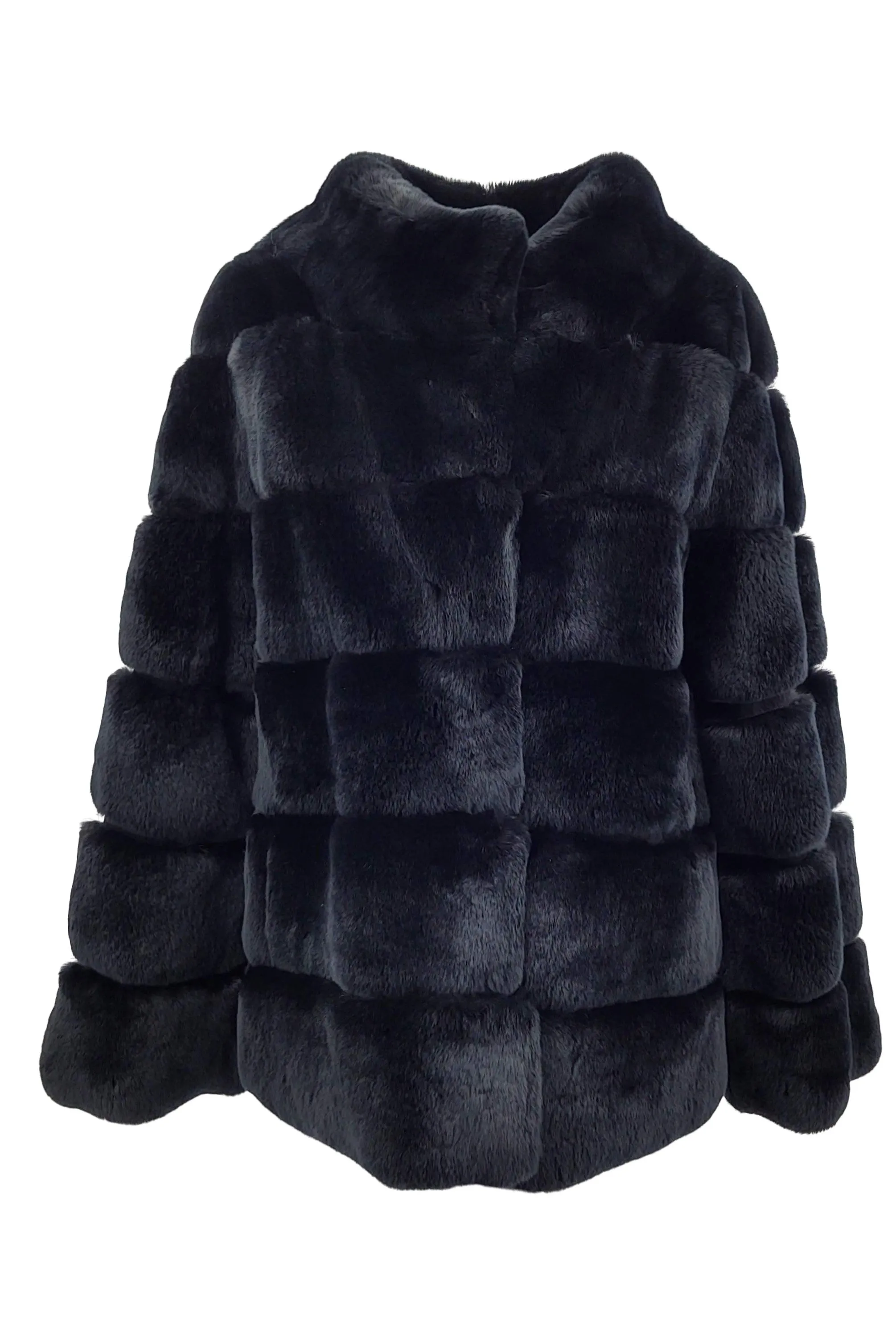 Toni, 60 cm. - Rex - Women - Black / Rex Kanin Pels - Levinsky - Kvinde