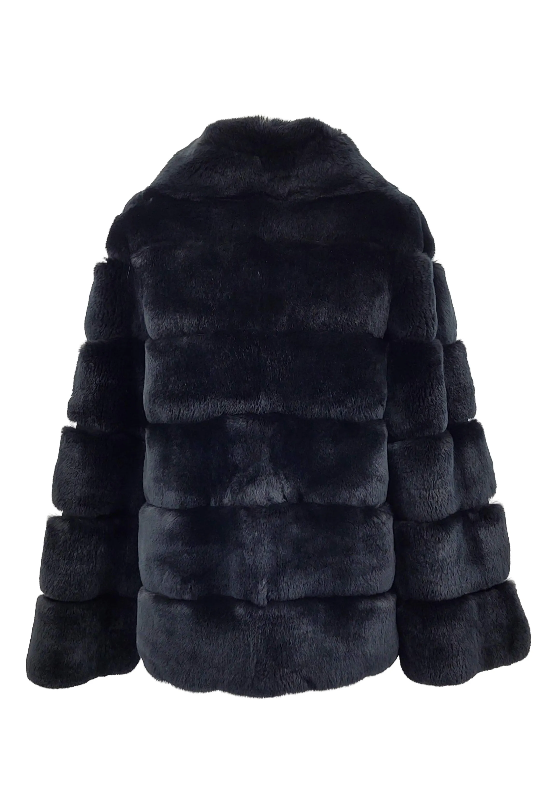 Toni, 60 cm. - Rex - Women - Black / Rex Kanin Pels - Levinsky - Kvinde
