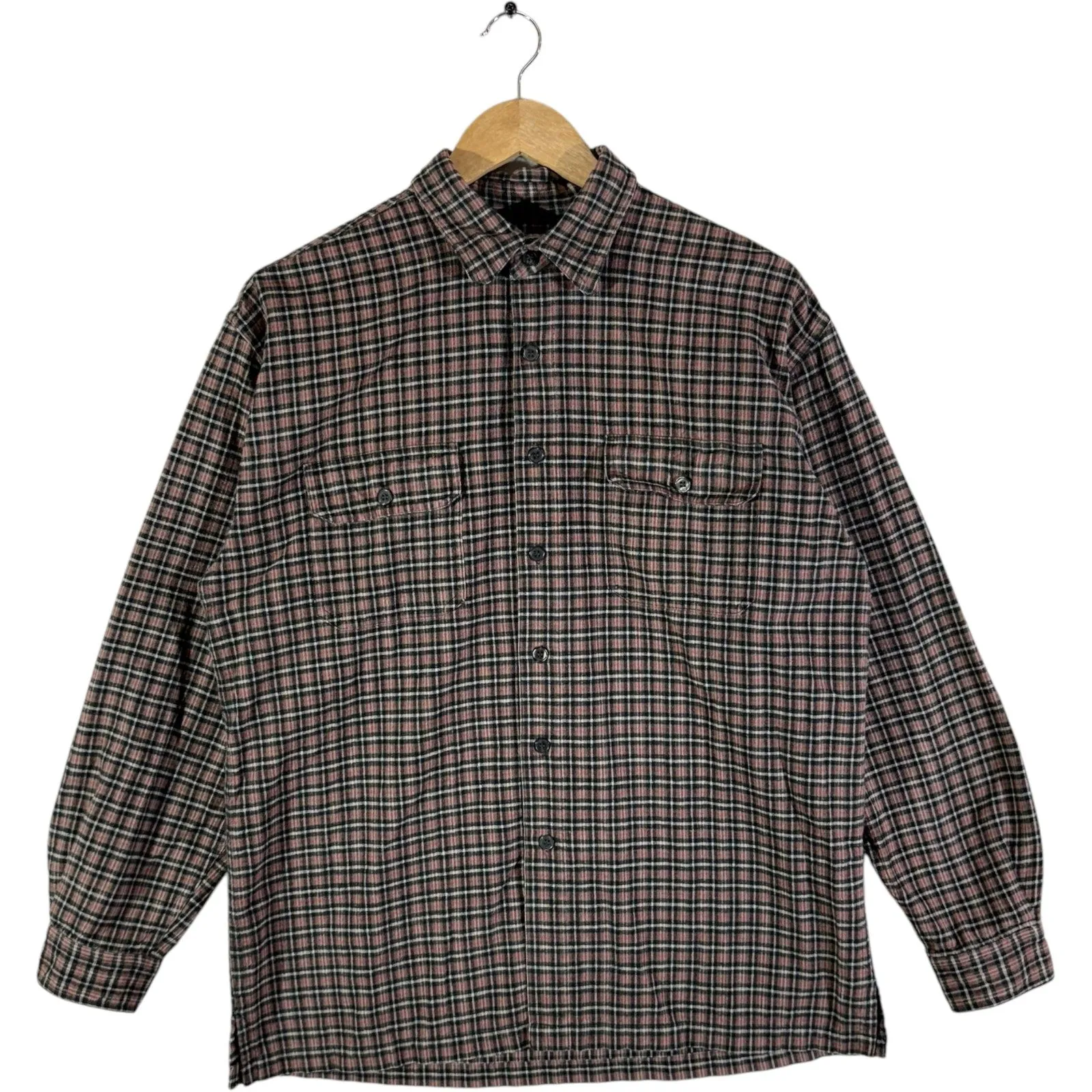 Vintage Plaid Button-Up Flannel