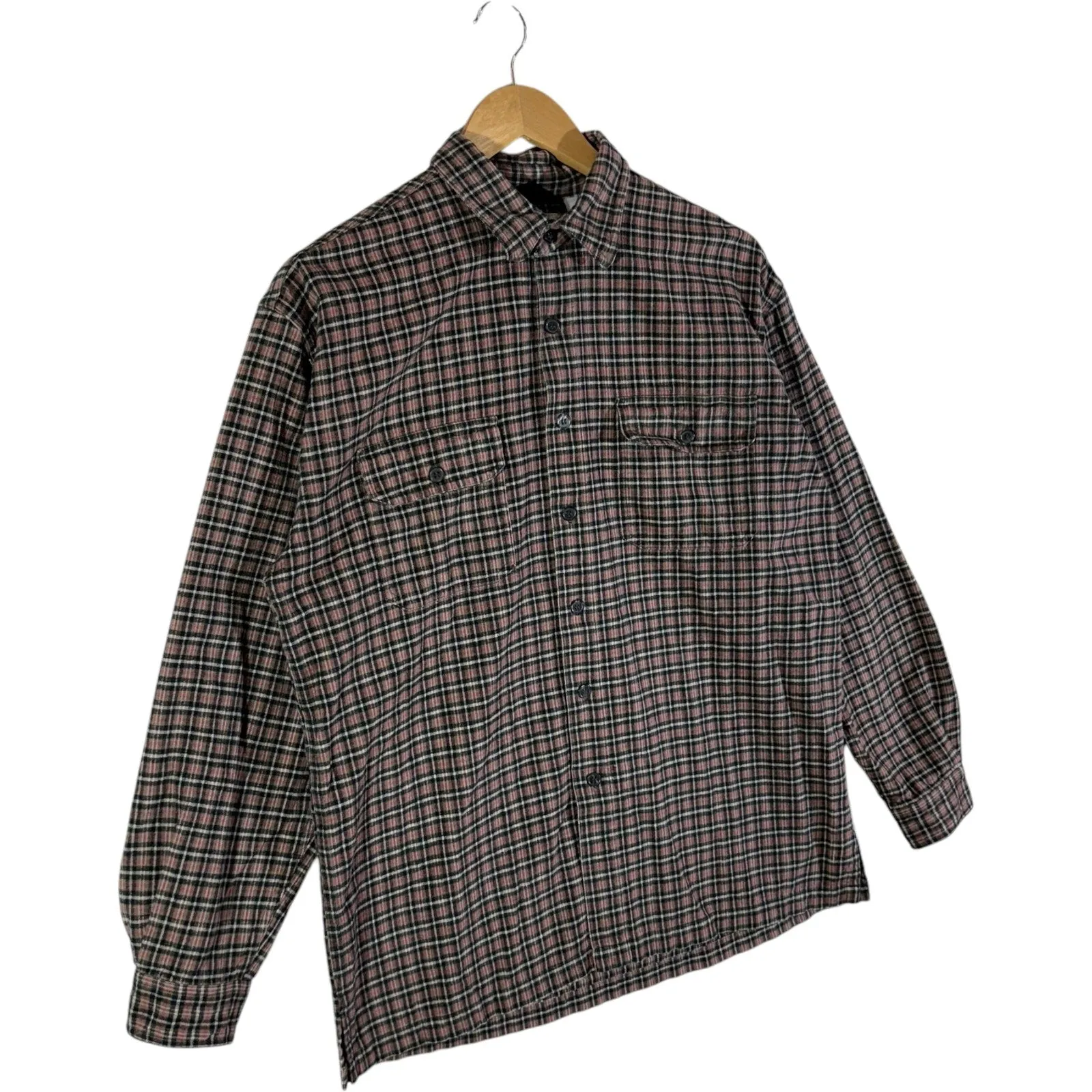 Vintage Plaid Button-Up Flannel