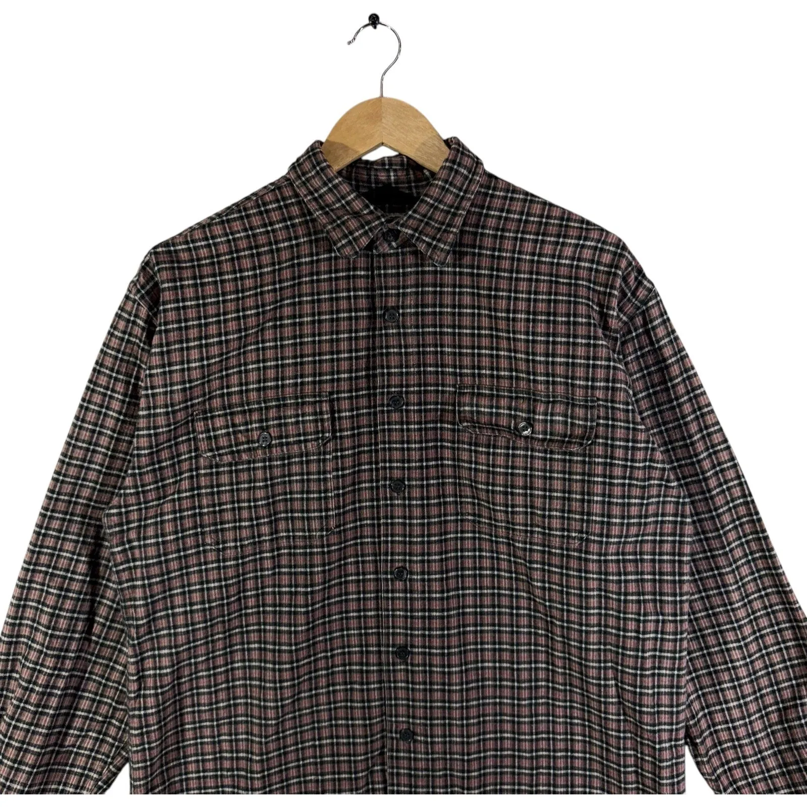 Vintage Plaid Button-Up Flannel