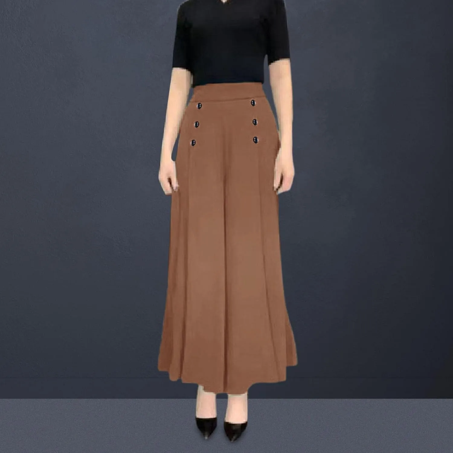 Wide Leg Pants for Women Spring Summer Work Pants Long Palazzo Pants High Waist Trousers