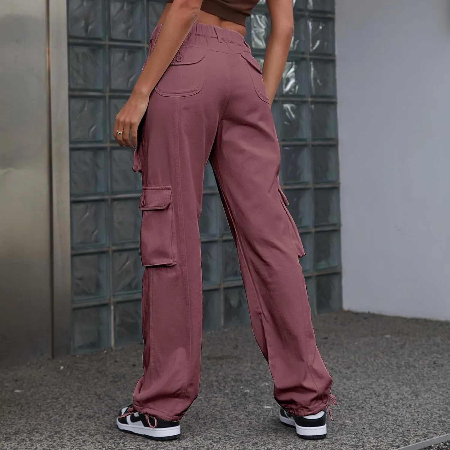 Women's Hiking Cargo Pants Joggers Cotton Casual Military Army Combat Work Pants with 7 Pocket