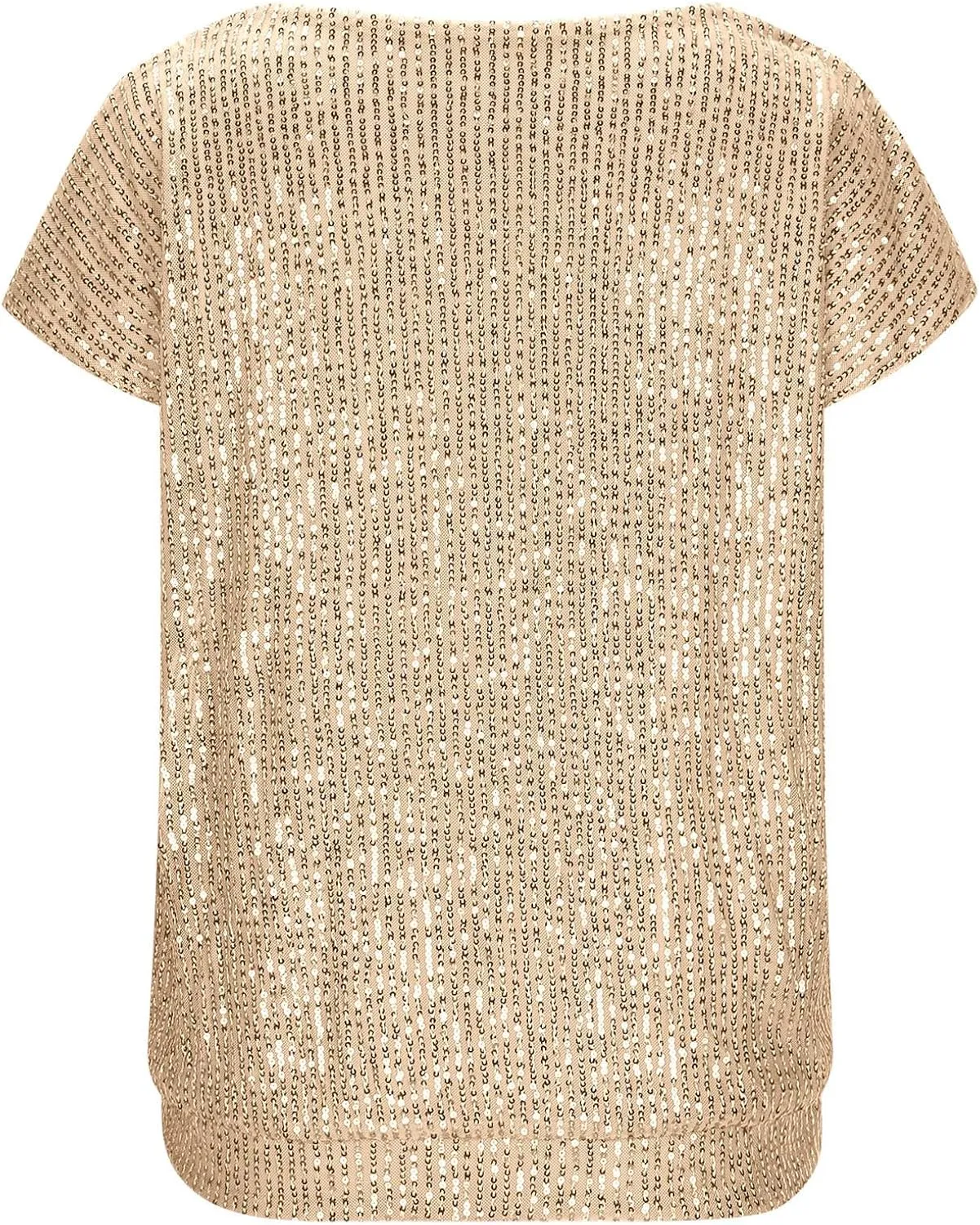 Womens Sparkle Sequin Top - Shimmer Glitter Blouses V Neck Cap Sleeve Club Party Shirts Disco Concert Tanks Tops 2025