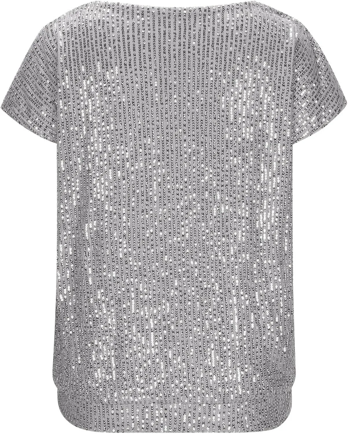 Womens Sparkle Sequin Top - Shimmer Glitter Blouses V Neck Cap Sleeve Club Party Shirts Disco Concert Tanks Tops 2025
