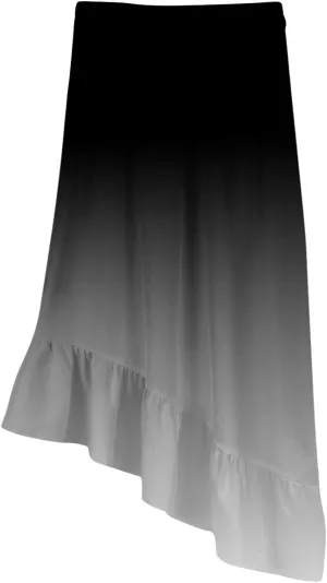 Womens Summer Midi Skirts Elastic Waist Casual Dress for Women A-Line Floral Skirts Elegant Comfy Dress