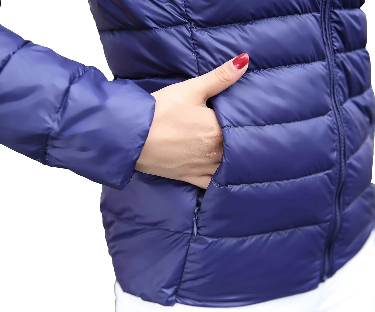Women's Ultra Light Weight Outdoor Coat Packable Outwear Puffer Down Jacket