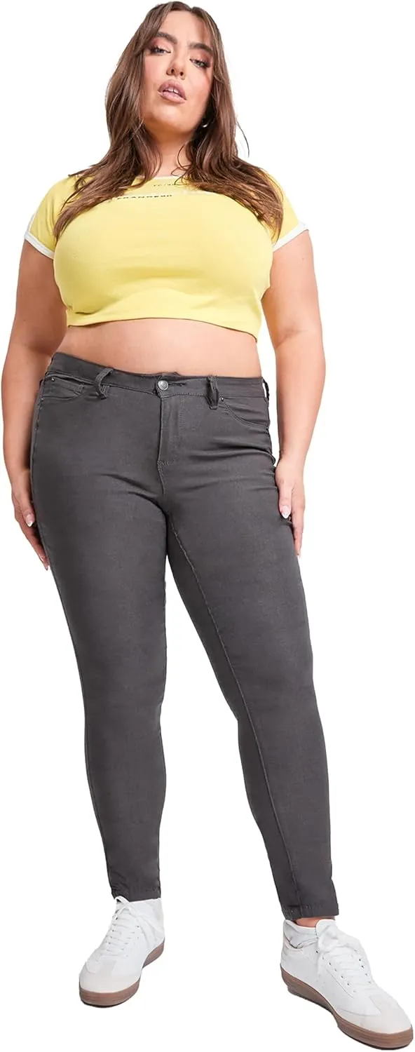 YMI Women's Hyperstretch Skinny Work Casual Mid-Rise Pants-P748931am