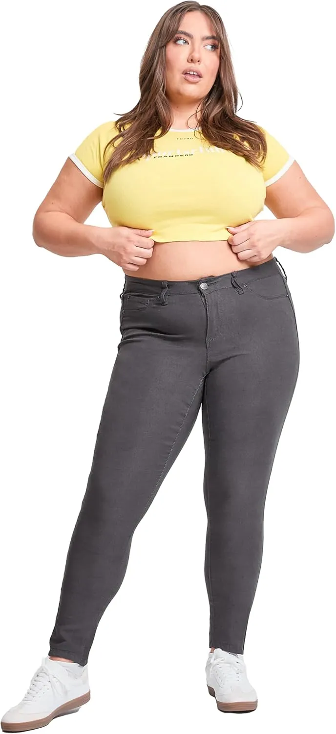 YMI Women's Hyperstretch Skinny Work Casual Mid-Rise Pants-P748931am